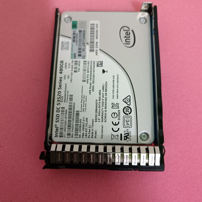 SSD HPE 480GB SATA 6G SSD Server Enterprise