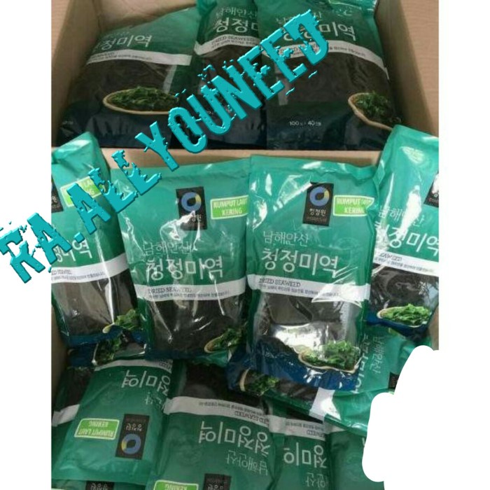 

Miyeok guk Sup Rumput Laut Korea Chung Jung One - 100gr