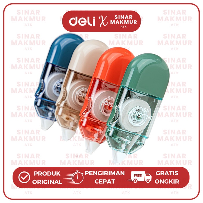 

Correction Tape / Tipex Kertas Nusign 6m DELI NS156 (PCS)