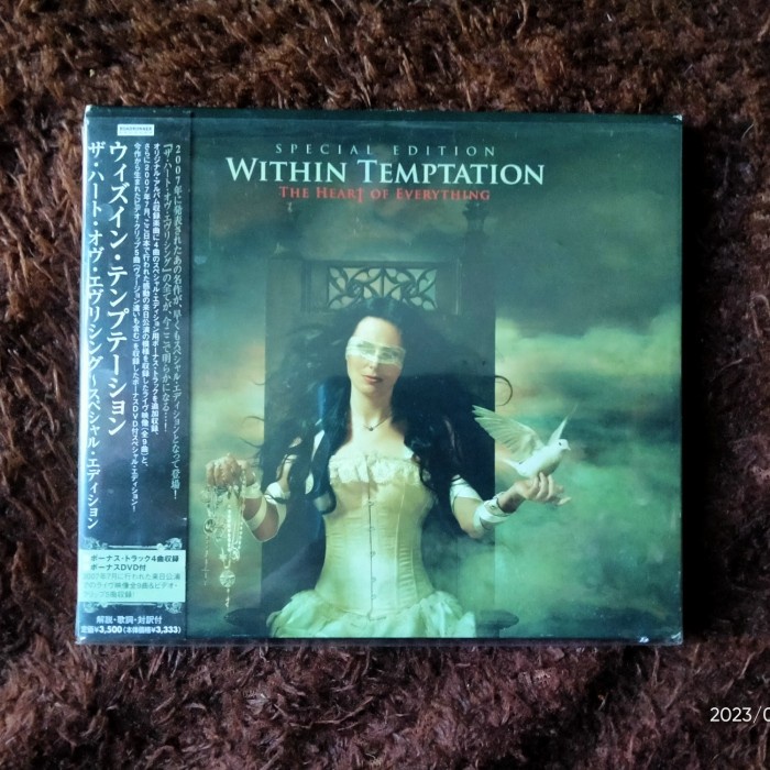 CD + DVD WITHIN TEMPTATION THE HEART OF EVERYTHING JAPAN OBI