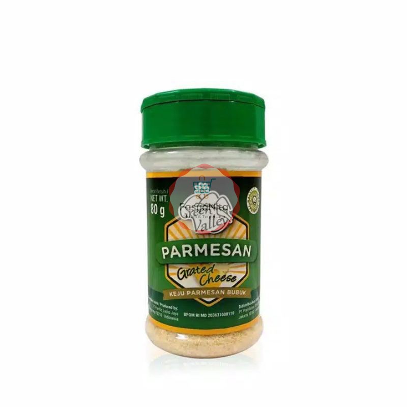 

GREEN VALLEY / Indocheese CHEESE GRATED PARMESAN CHEESE KEJU BUBUK TOPPING PIZZA