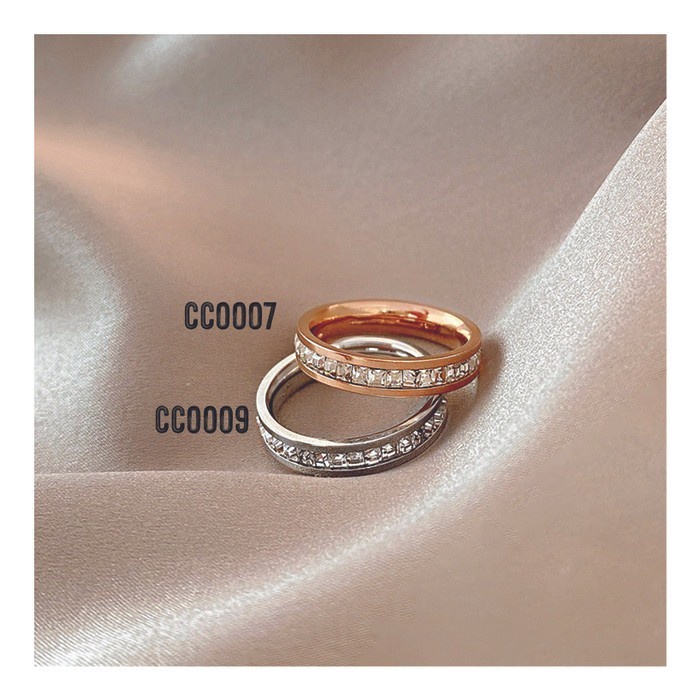 Blingbabe - CINCIN EMAS PERAK BERLIAN PREMIUM / CINCIN TUNANGAN / CINCIN KASUAL