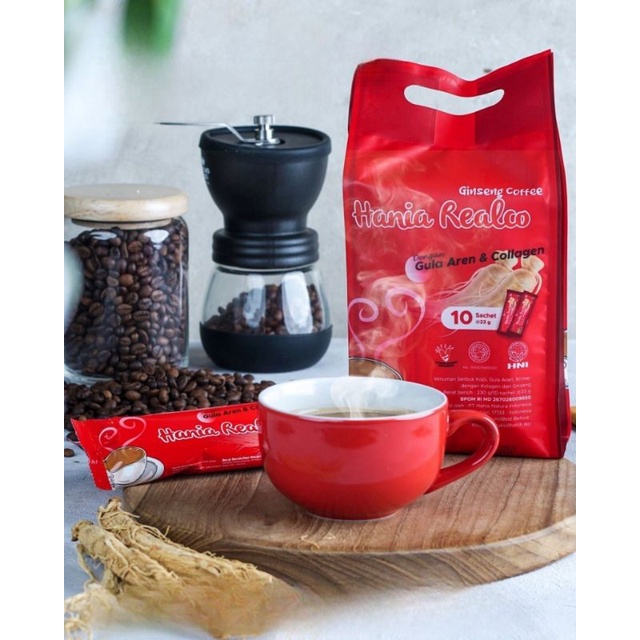 Kopi Kolagen Ginseng Hania Realco Hni Hpai - Hni Hpai Original 100% .