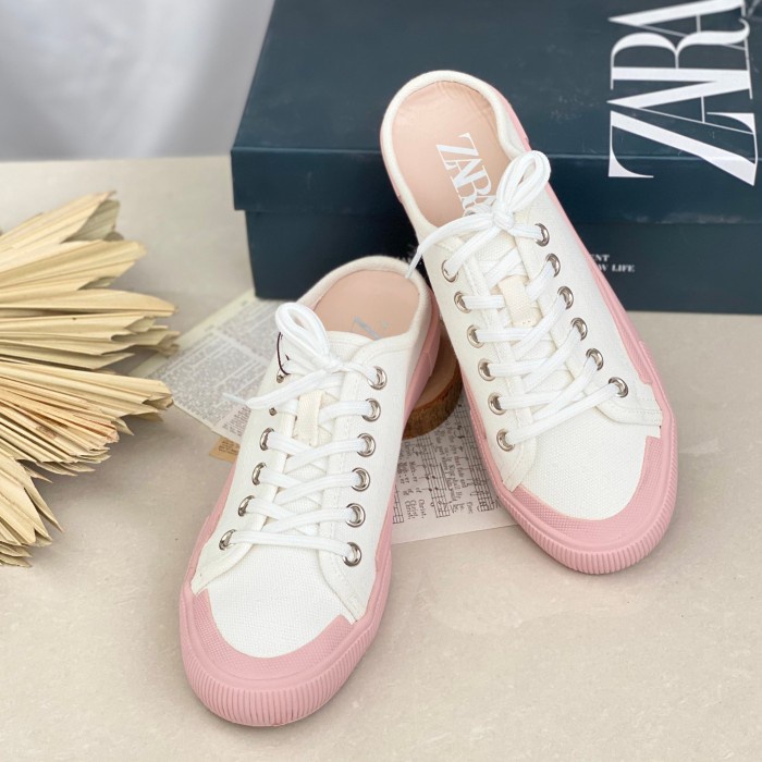 Z21774 Sepatu Zara Original - Pink White, 35