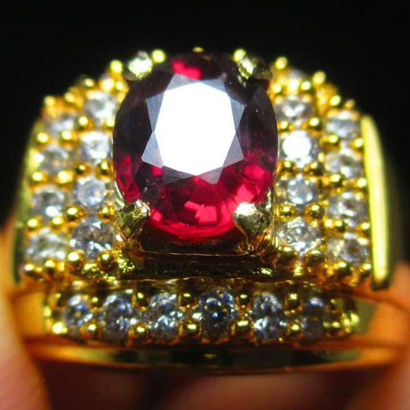 NATURAL RED RHODOLITE GARNET SRILANKA CUTTING TOP LUSTER