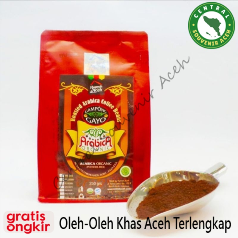 

Kopi Arabika Gayo (Red Cherry) 250gr Rumoh Aceh Kopi Luwak