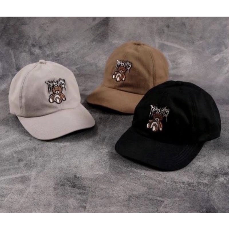 Topi boneka beruang-Topi bordir boneka