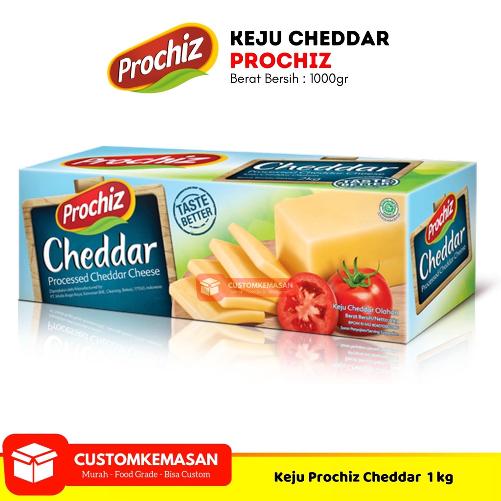 

Prochiz Keju Cheddar 2kg / Keju Cheddar Prochiz / Keju Parut / Keju Serbaguna