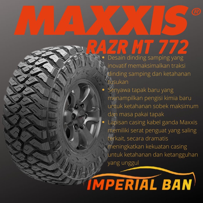 265/70 R17 Maxxis MT772 ukuran ban Pajero Fortuner Landrover Triton