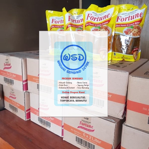 

Minyak Goreng Fortune 2 Liter 1 karton 6 Refill Sameday / Instant