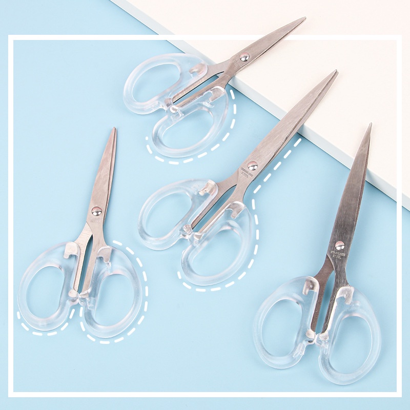 

Gunting Kertas Aesthetic Transparan Scissors - AT02 Polarbear