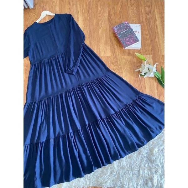 Ready Stock ✅ Dress Muslim Gamis Remaja Kekinian Rayon Premium Polos Murah Baju Gamis Wanita Fashion