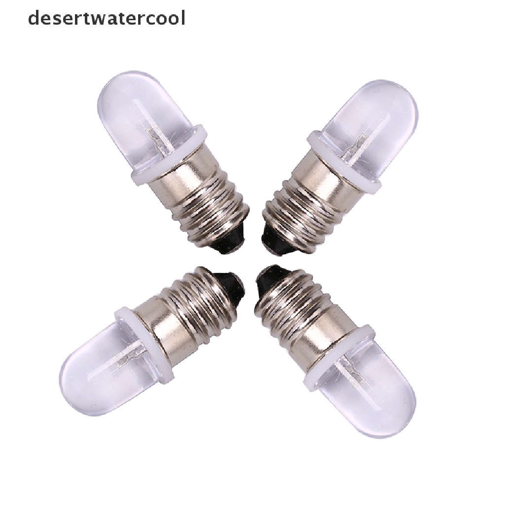 Deid 5pcs E10 Bohlam Led DC 3V 4.5V Instrumen Bohlam Indikator Bohlam Senter Bulb Martijn