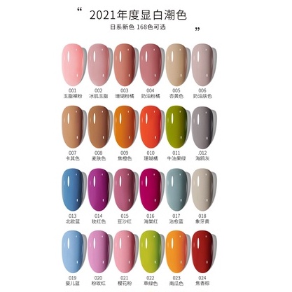 ~AB~ Charzieg Nail Gel Polish Kutek Pink 8 mL 48 Colors Kuteks Gel UV Cat Kuku | Kutek Gel UV | Kutek Nail Arts | UV Gel Polish