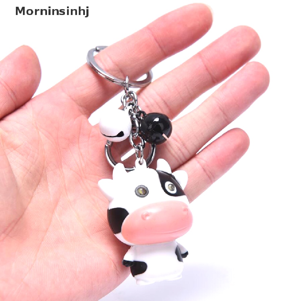 Mornin LED Cow Sapi Gantungan Kunci Senter Suara Obor Mini Mainan Anak Animal Key Ring id