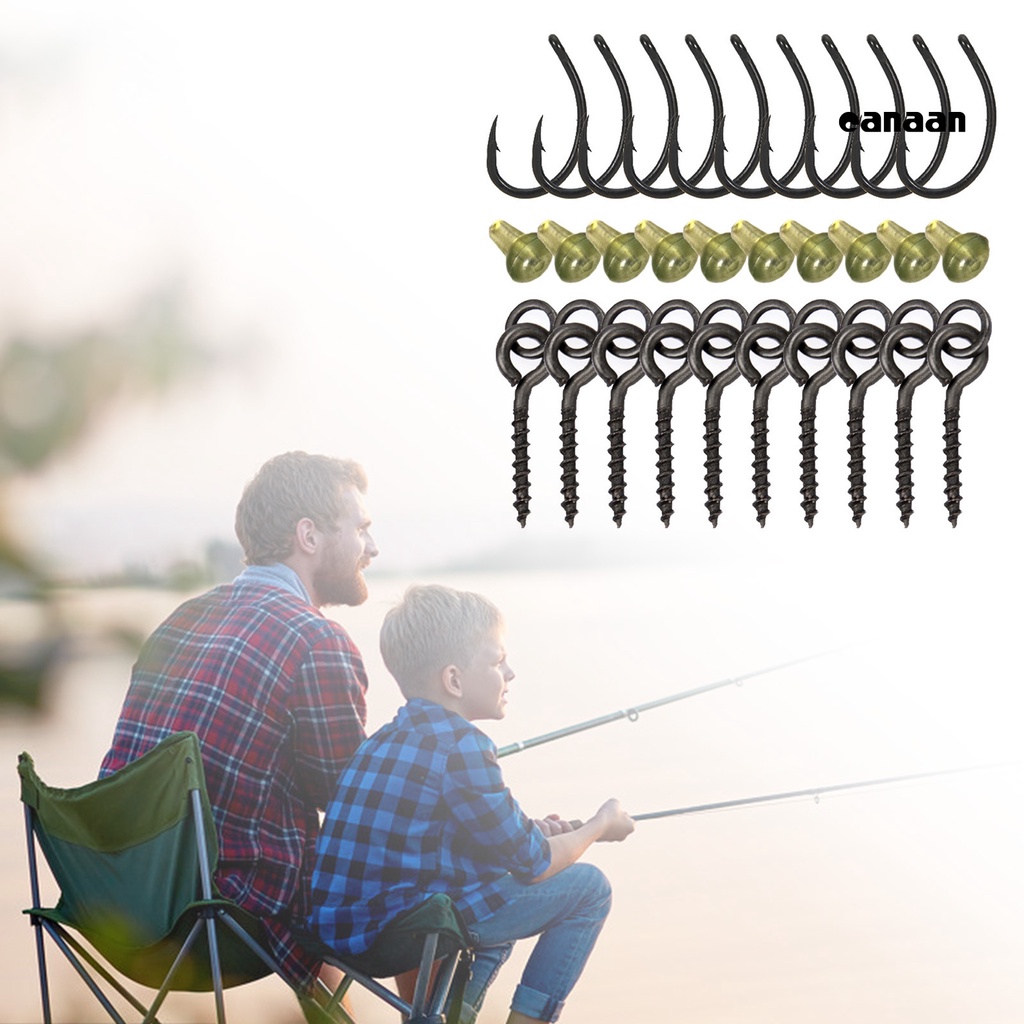 Cnn-30pcs/set Cincin Umpan Pancing Tahan Korosi Tahan Lama Swivel Tackle Untuk Ikan Gurame