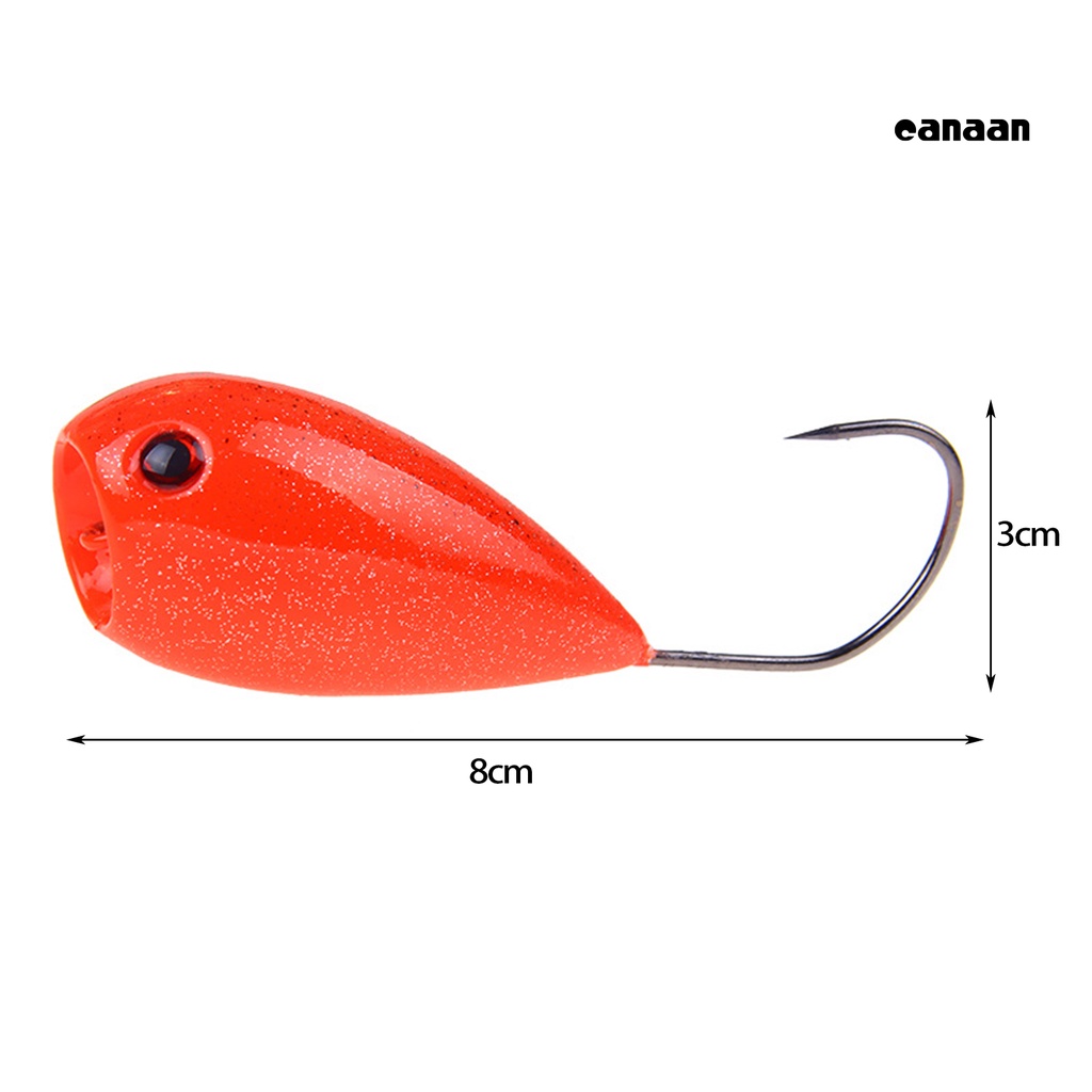 Cnn-13g/8cm Umpan Umpan Kait Tajam Simulasi Realistis Angling Mengambang Air Kait Tunggal Umpan Umpan Memancing Luar Ruangan