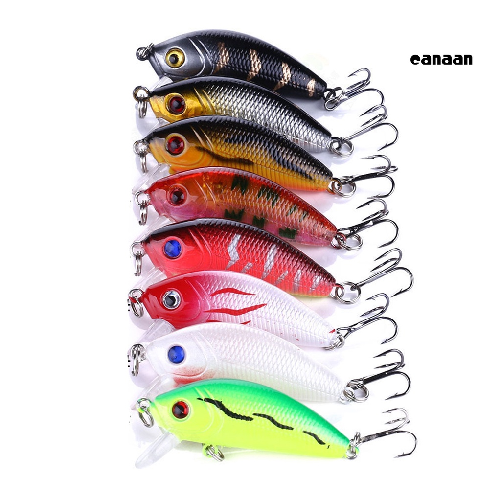 Cnn-5cm/3.6g Ikan Kecil Lure 3D Simulasi Fisheye Treble Hook Menggoda Culter Alburnus Bass Lure Memancing Luar Ruangan