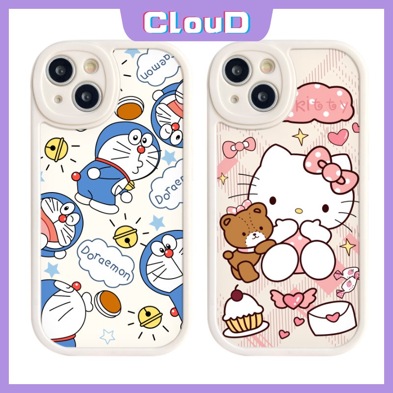 Lucu Hello Kitty Lembut Tpu Ponsel Case Infinix Hot 10s 11s 10T 11 9 10 Bermain Cerdas5 6 Panas10 Lite Note8 Kartun Yang Indah Doraemon Pasangan Penutup Belakang