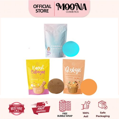 FLOHERA CHROMA BRIGHT BODY SOAP BAR MENCERAHKAN KULIT DENGAN EXTRAK COCONUT &amp; OLIVE OIL