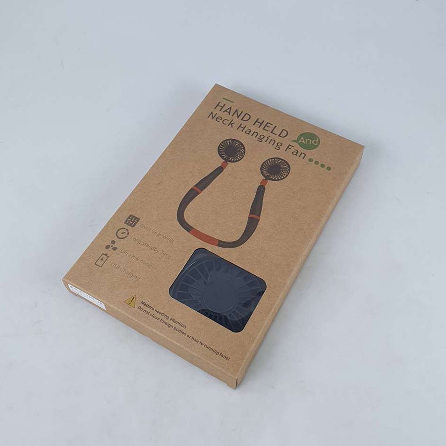 Kipas Leher Portable 2 in 1 Hand Held LED Display 4000mAh - D9