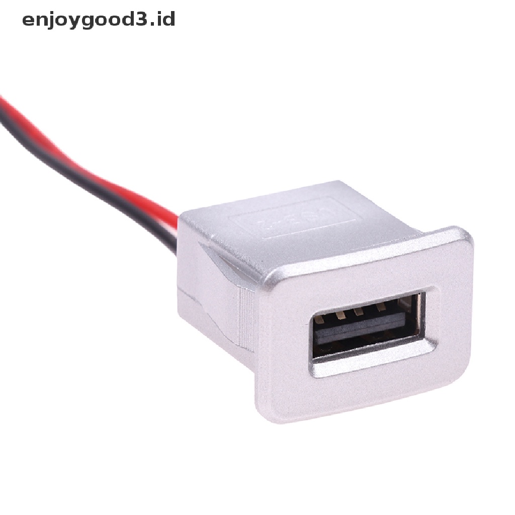 [Rready Stock] USB-1/USB-2 USB 2.0 Socket Female to Female Jacks Panel Moung Konektor (ID)
