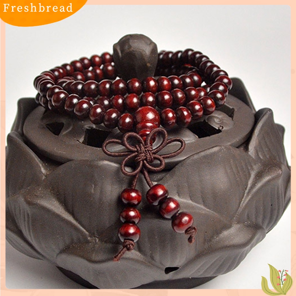 &lt; Freshbread &gt; Gelang Multilayer Perhiasan Hadiah Kayu Fashion Wooden Beads Gelang Kalung Untuk Kekasih