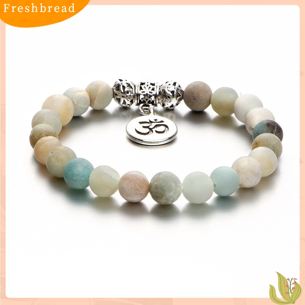 &lt; Freshbread &gt; Manik-Manik Buddha Batu Buatan Gelang Bangle Gelang Pria Wanita Yoga Perhiasan