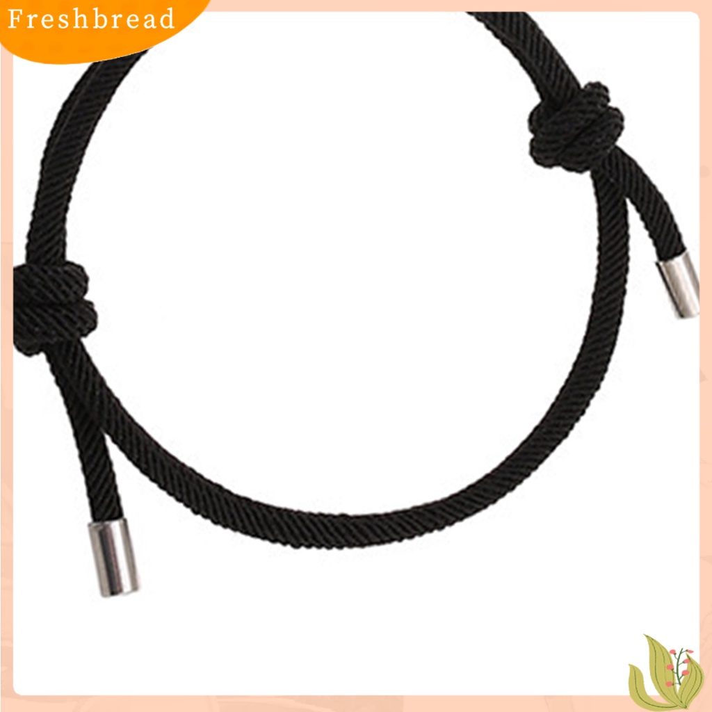 &lt; Freshbread &gt; 2Pcs Gelang Cantik ic Adsorpsi Alloy Elegan Panjang Adjustable Fashion Bracelet Untuk Pacaran