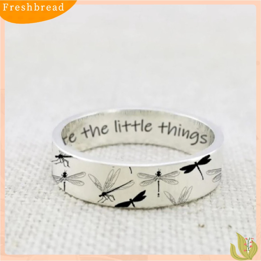 &lt; Freshbread &gt; Lady Finger Ring Cincin Buku Jari Motif Capung Vintage Simple Indah Untuk Hadiah