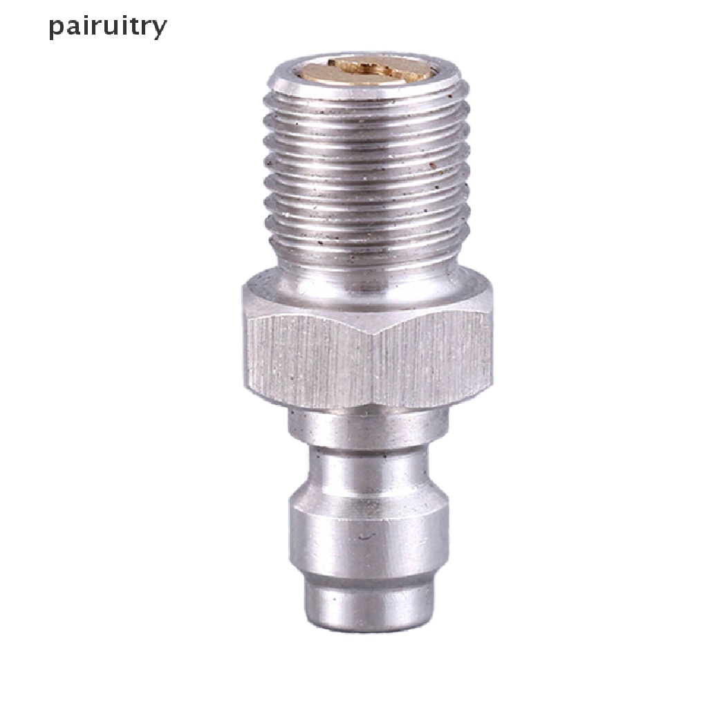 Prt PCP Paintball Pneumatic Quick Coupler 8mm M10x1 Male Plug Adapter Fitg1/8NPT PRT