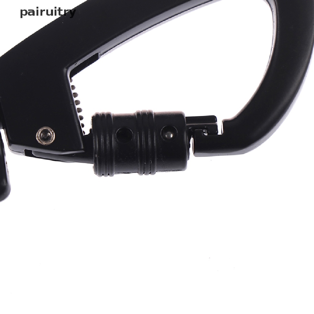 Prt 1PC Carabiner Pengunci Otomatis Gesper Tipe D Luar Ruangan Dengan Ring Rotag Putar PRT