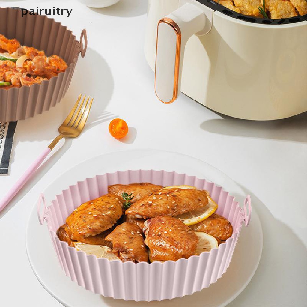 Prt 16.5 cm Air Fryer Silicone Pot Air Fryer Basket Liner Anti Lengket Oven Baking Tray PRT