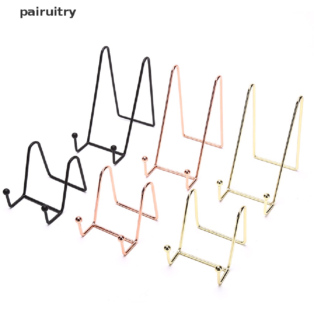 Prt Plate Display Stand Gambar Easel Stand Piring Besi Holder Display PRT