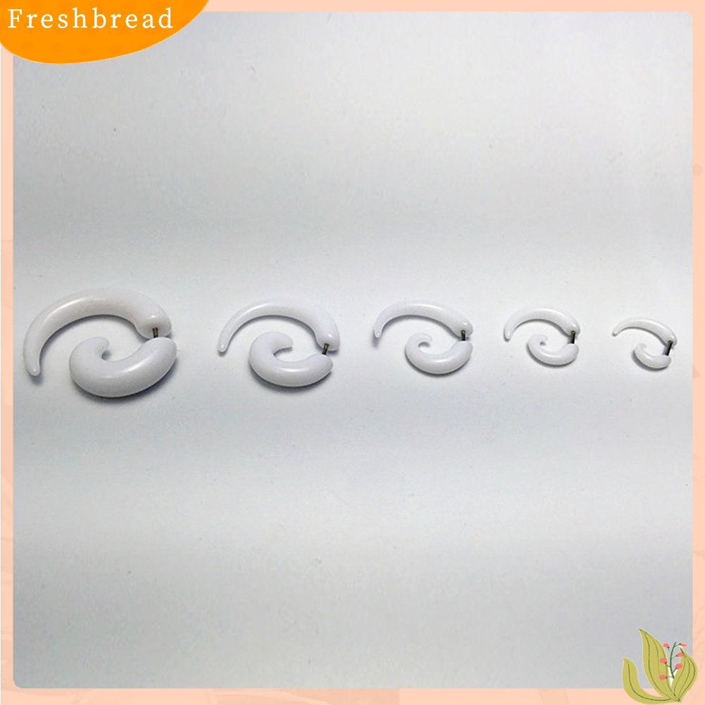 &lt; Freshbread &gt; 1Pc Unisex Spiral Ear Plug Tandu Pengukur Terowongan Daging Tindik Perhiasan Hadiah