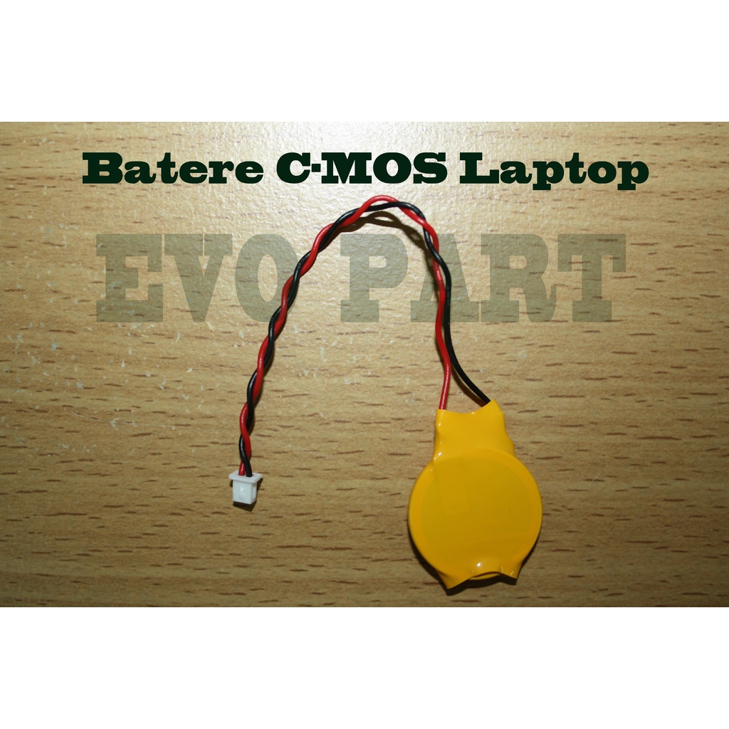 Baterai CMOS Laptop CR 2032 Socket Kabel 3 Volt 2 Pin Universal-EVO