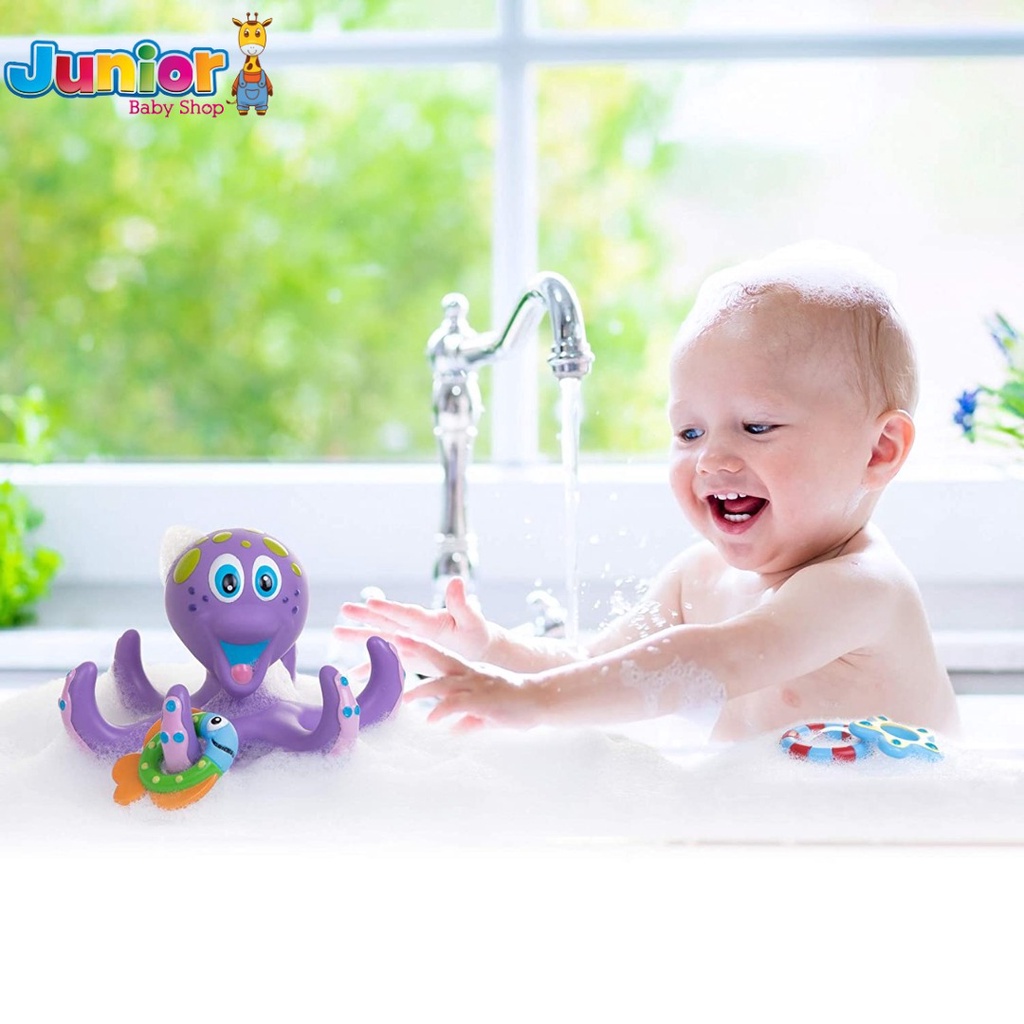 Nuby Octopus Hoopla - Mainan Air Anak Bayi 18+m