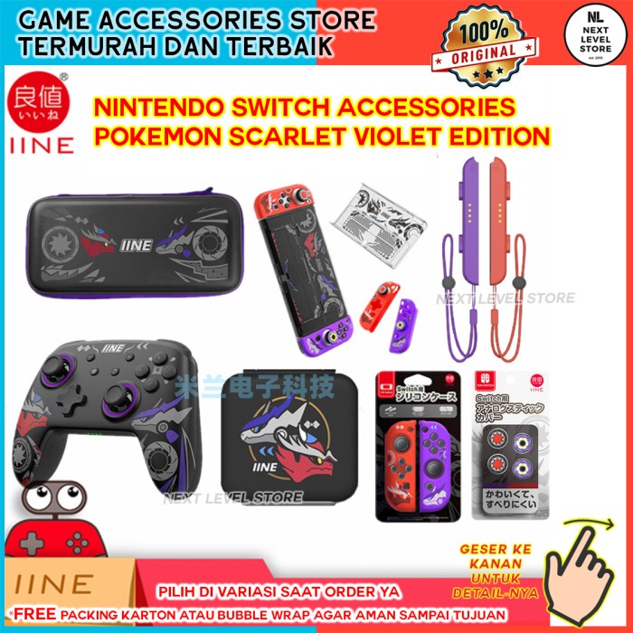 Pokemon Scarlet Violet Edition IINE Nintendo Switch Accessories