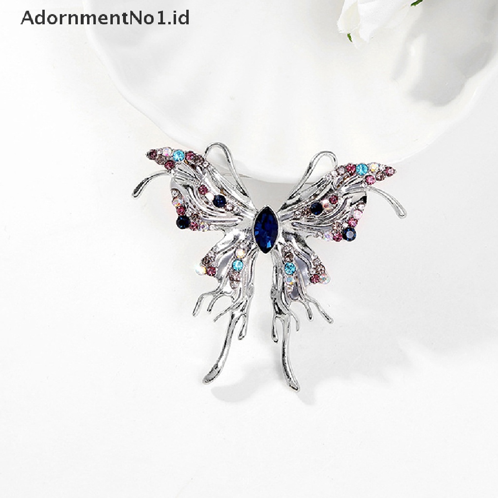 [AdornmentNo1] Bros Kupu-Kupu Fashion Untuk Wanita Syal Pakaian Pesta Bros Accessries Hadiah [ID]
