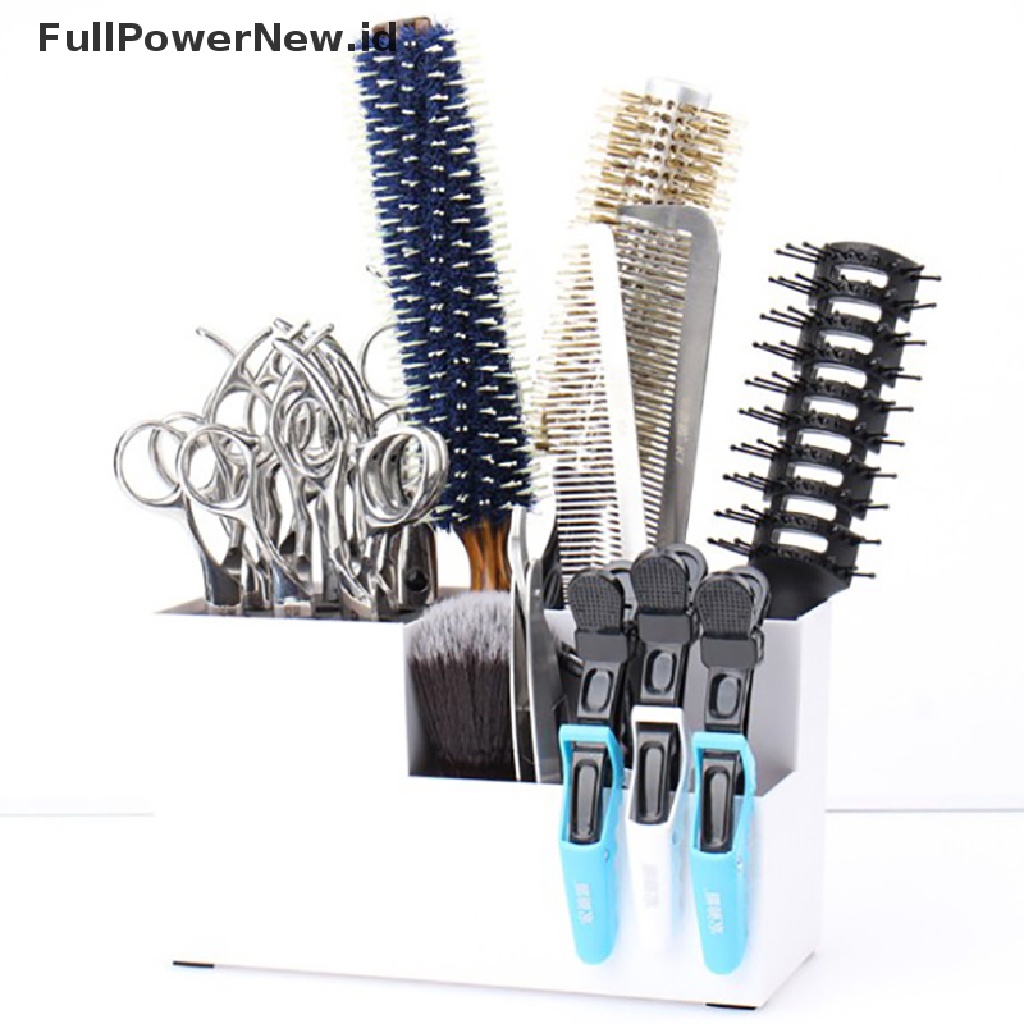 Power Salon Barber Gunting Sisir Klip Rak Storage Box Alat Kosmetik Penata Rambut ID