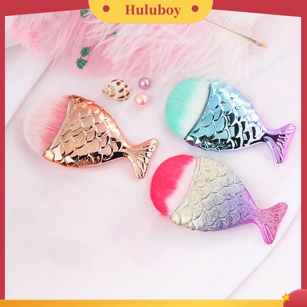 {In Stock} Mermaid Tail Design Soft Nail Art Brush Pembersih Penghilang Debu Alat Manicure