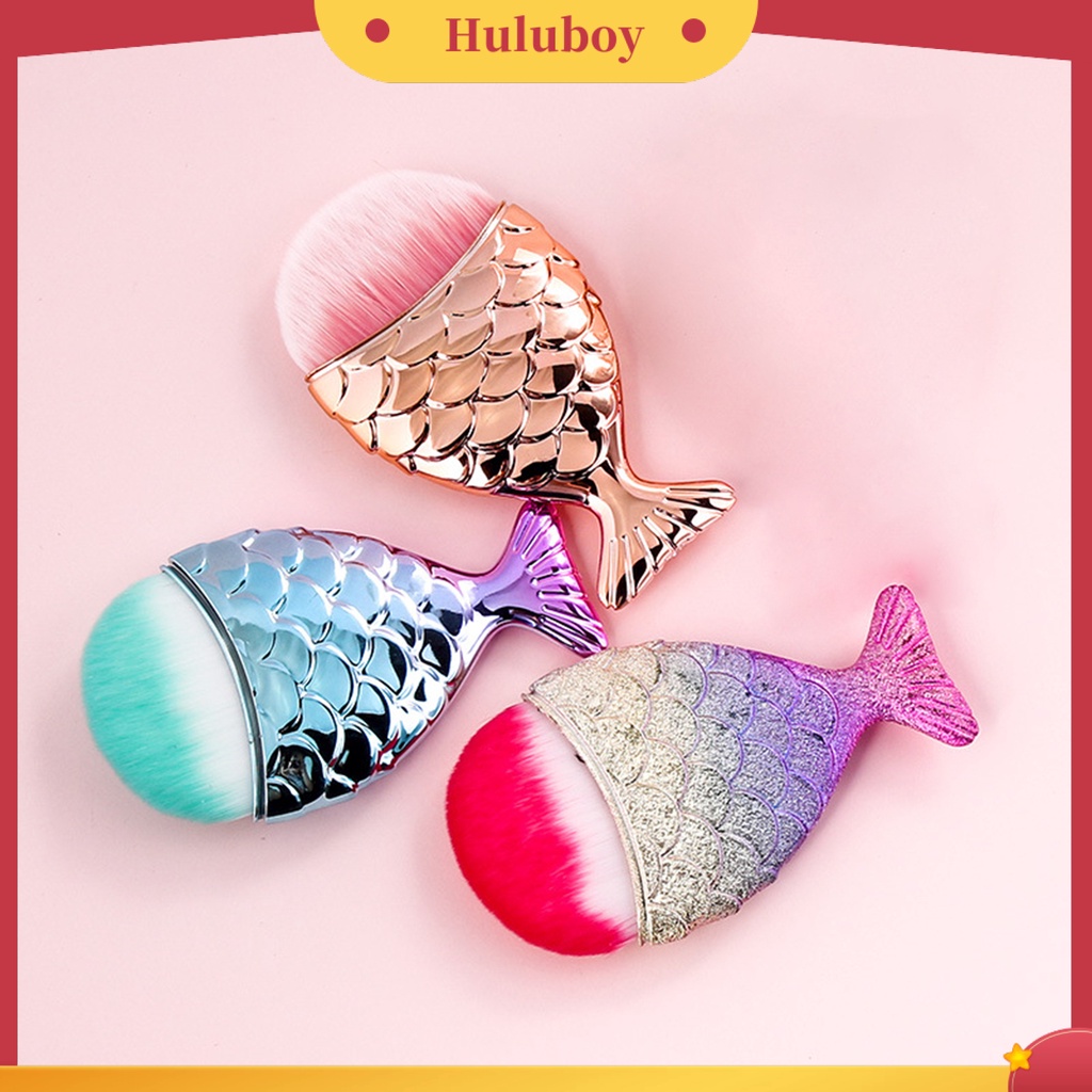 {In Stock} Mermaid Tail Design Soft Nail Art Brush Pembersih Penghilang Debu Alat Manicure