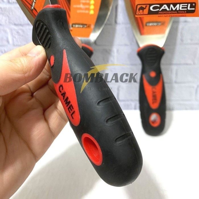 CAMEL Kape Semen 4 inch 10cm Gagang Karet Kecil Skrap Gypsum Penghalus