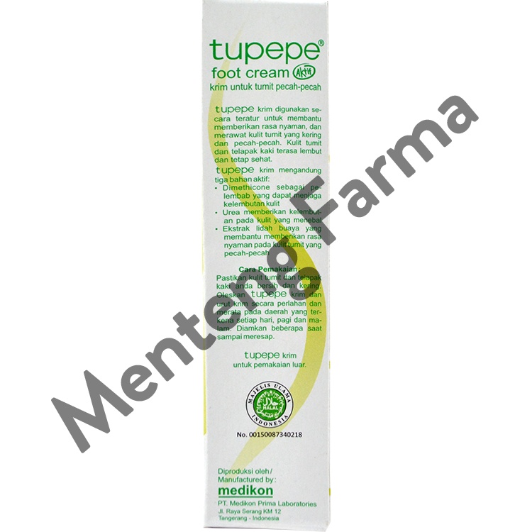 Tupepe Foot Cream 30 g - Krim Tumit Kasar dan Pecah-pecah