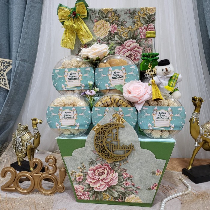 

Paket Dekorasi Lebaran Idul Fitri Hampers Parcel Hadiah Kue Kering 109 - A