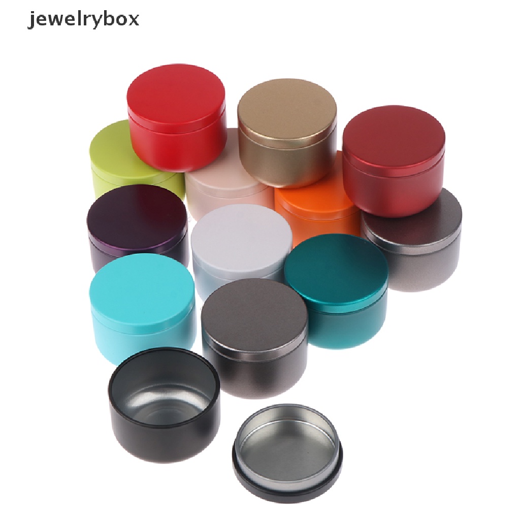 [jewelrybox] 5.4cm Mini Metal Tin Canisters Teh Gula Tea Container Kotak Penyimpanan Toples Butik