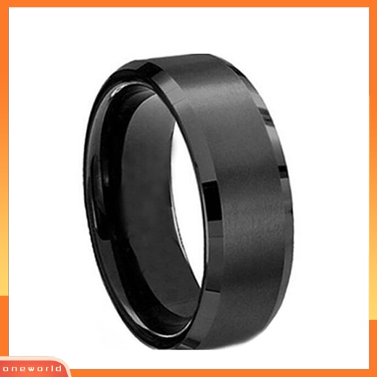 Fashion Perhiasan Cincin Pasangan Unisex Model Cincin Band Bahan Titanium untuk Cincin Pernikahan