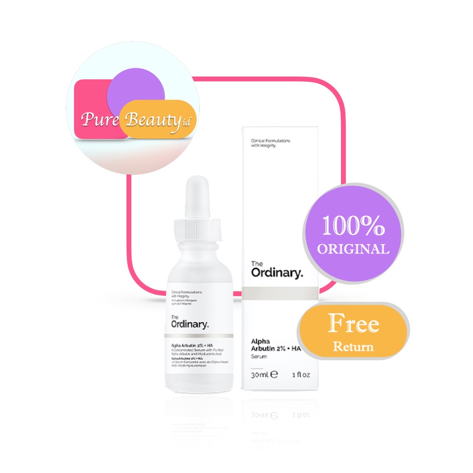 THE ORDINARY Alpha Arbutin 2% + HA Mencerahkan Melembabkan Bekas Jerawat Mencegah Penuaan ❤ 100% Original ❤