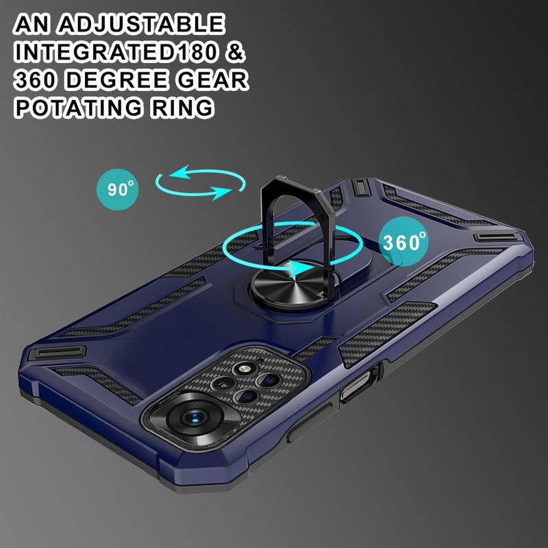 Case Cincin Bahan Metal 360derajat Untuk Moto G9 Play Plus Power G100 EDGE G30 Power Magnetic Holder protect cover Untuk Moto G71 G60 G60S G50 G52 G20 G10