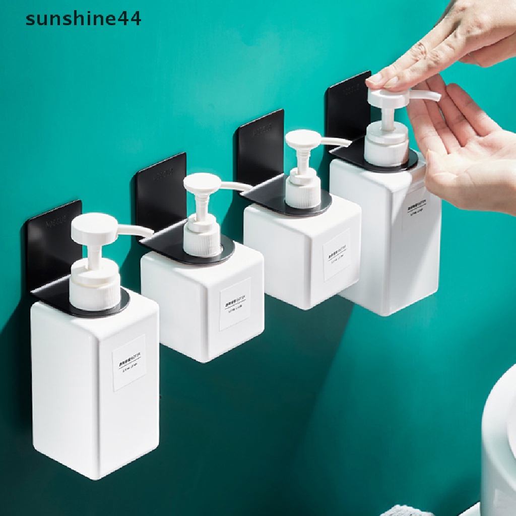 Sunshine Rak Penyimpanan Botol Shampo Kamar Mandi Rak Gantung Tempel Dinding Multi-Fungsi Perekat Kuat Tempat Handsanitizer ID